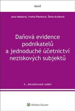 Daňová evidence podnikatelů a jednoduché účetnictví neziskových subjektů