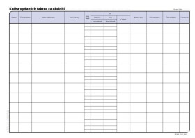 Kniha vydaných faktur, A4, 32 listů