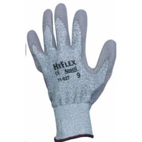 Rukavice HYFLEX 11-627, povrstvené bezešvé 9 šedé