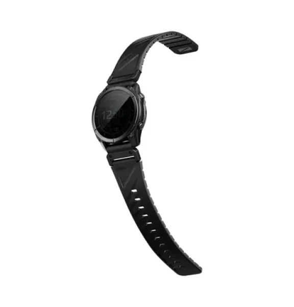 UNIQ Fluo magnetický řemínek pro Garmin SmartWatch 22 mm, Midnight black (8886463697849)