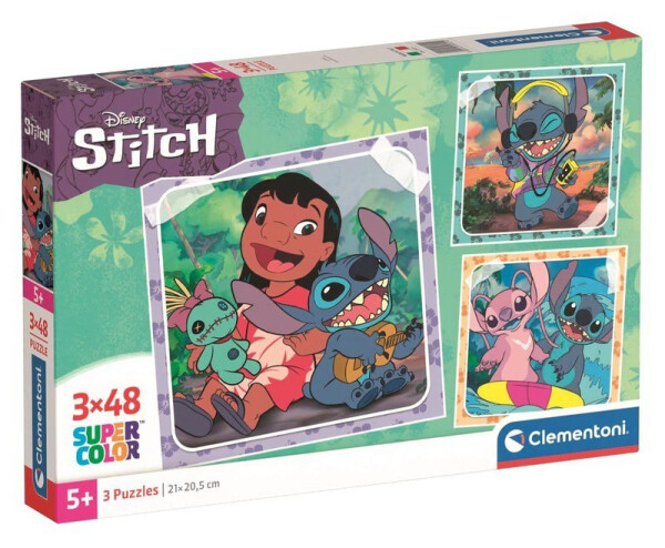 Puzzle Disney Stitch 3X48 dílků