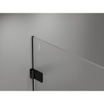 MEXEN/S - Lunar-B sprchový kout dveře křídlové pravá 70 x 70, transparent, černá 832-070-070-70-00-P