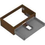 MEXEN - Box-A skříňka pro umyvadlo 70, 1 šuplík, ořech 91AX0-0700-235-1-86