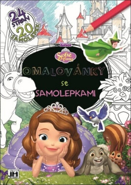 Sofie První - Omalovánky se samolepkami A4+ - kolektiv