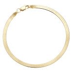 LUNICA Stříbrný náramek FLAT GOLD 0696