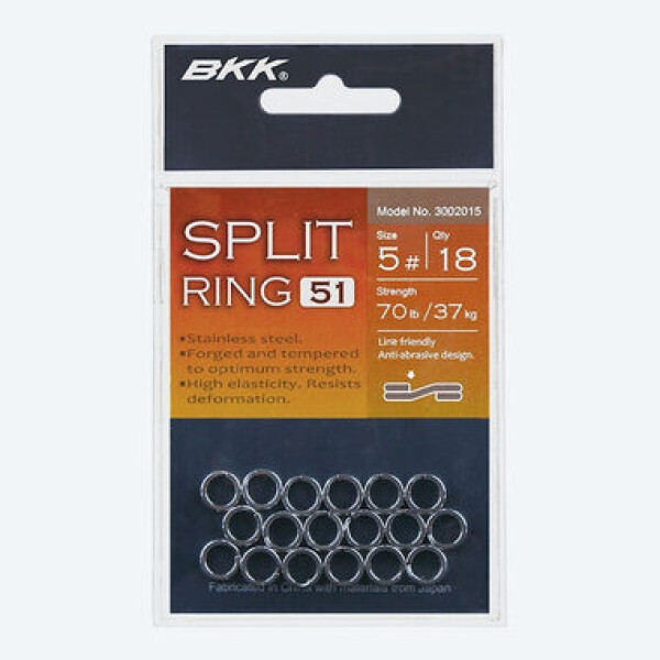 BKK Kroužek Split Ring-51 Velikost 4 27,2kg 18ks (D-SP-1013)