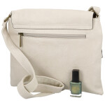 Trendy dámská koženková crossbody kabelka Ada, béžová