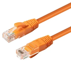 MicroConnect CAT6a U/UTP oranžová / Síťový kabel / RJ-45 / 0,25 m / LSZH / PoE (MC-UTP6A0025O)