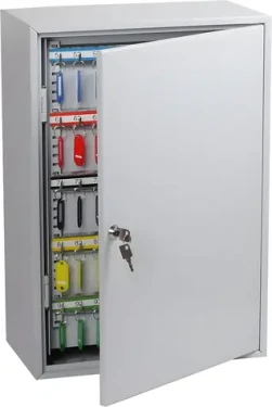 Phoenix Safe KC0604K šedá / Skříňka na klíče / 200 háčků / válcový zámek / nástěnná montáž (KC0604K)
