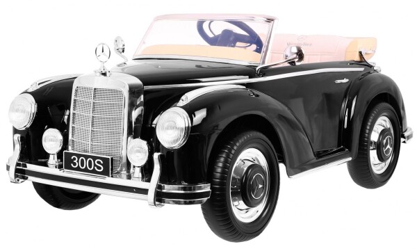 Mamido Elektrické autíčko Mercedes Benz 300S Retro lakované černé
