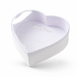 Cake star Dárkový box "srdce" pruhledné víko 28x25x11cm "L"