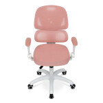 Dětská židle, výškově nastavitelná, růžová síťovina, KA-K1063 PINK