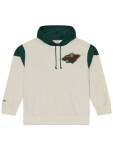 Mitchell & Ness Pánská mikina Minnesota Wild NHL Retro Roots French Terry Hoodie Velikost: M
