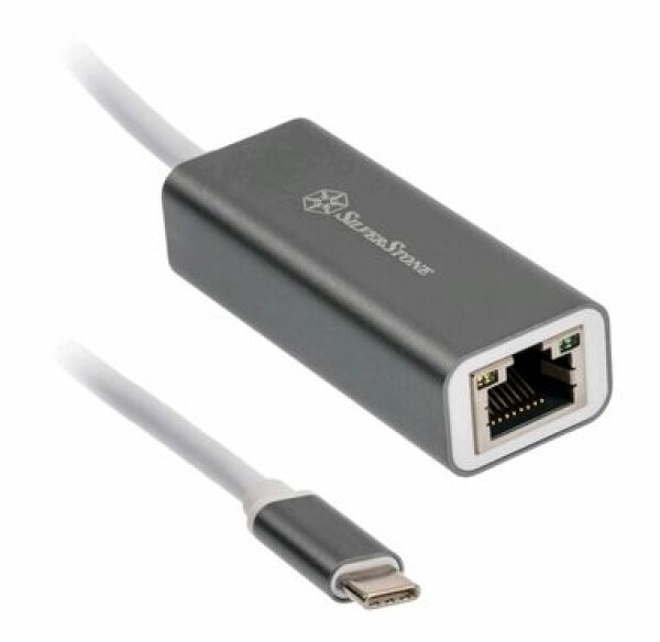 SilverStone SST-EP13C Adaptér USB-C - RJ45 šedá (SST-EP13C)