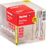 Fischer 573161 SX Plus hmoždinka 40 mm 8 mm 120 ks