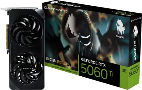 Gainward GeForce RTX 5060 Ti Ghost OC 8GB / Grafická karta / 8GB GDDR7 / 128-bit / 1x HDMI + 3x DP (NE7506TT19P1-GB2062B)