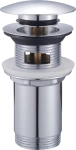 JB Sanitary Umyvadlová výpusť 5/4" s přepadem, velká zátka, chrom VK01