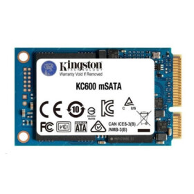 Kingston SSD 512GB KC600 SATA3 mSATA (R:550, W:520MB/s) EDF_1532006