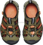 Dětské sandály Keen Seacamp II CNX children dark olive/gold flame Velikost: