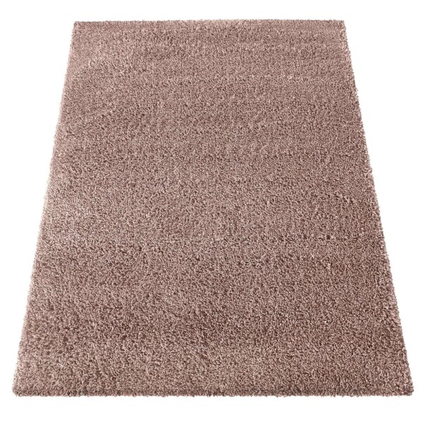 DumDekorace Moderní koberec SHAGGY v antické růžové barvě Šířka: 200 cm | Délka: 290 cm