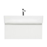 Koupelnová skříňka s baterií a umyvadlem SAT Evolution 1 78x30x44,8 cm bílá mat SATEVO80WMU2BA SATEVO80WMU2BA