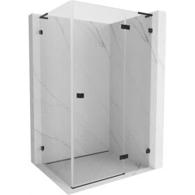 MEXEN/S - Lunar L sprchový kout dveře křídlové pravá 70 x 80, transparent, černá 834L-070-080-70-00-P