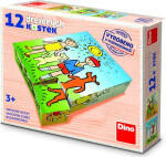 Pejsek kočička dřevěné kostky