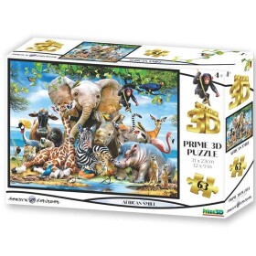 Puzzle 3D - Afrika úsměv 63 dílků - 3D Puzzle SPA