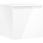 MEXEN/S - Orio koupelnová skříňka pod umyvadlo 50 cm s deskou, 1 šuplík, bílá lesk 91A10-05047-1-BFC00