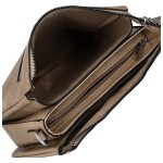 Stylová dámská koženková crossbody kabelka Angie, béžová