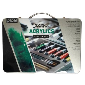 Pébéo Studio Acrylic Atelier Set v kovovém kufříku