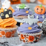 Decora košíčky na muffiny Bílé s halloweenským motivem (36 ks)