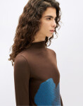 Tričko Thinking MU Flower Vela Top BROWN