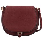 Trendy dámská koženková crossbody kabelka Sendaya, vínová