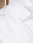 Pánská elegantní hladká bílá košile REGULAR FIT FashionStreet DX2540 XXL