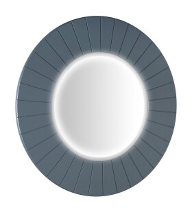 SAPHO - LUMIRO STRIP kulaté zrcadlo s LED osvětlením v rámu ø 75cm, siena LR750-4242S