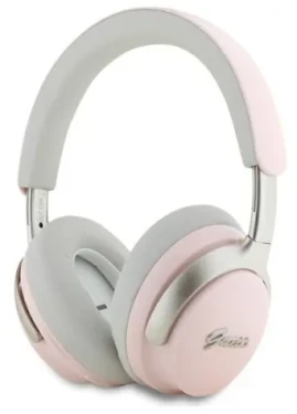 Guess Metal Script Logo Pink / Bezdrátová sluchátka / Do uší / ANC/ENC (GUBHC22PSBCSMP)