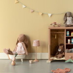 Maileg Svítící lampička pro zvířátka Maileg Dark Powder 14 cm, béžová barva