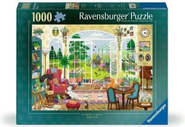 RAVENSBURGER Puzzle Pokoj s výhledem do letní zahrady