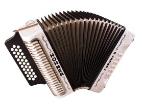 Hohner Corona III BbEbAb, white