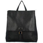 Stylový dámský koženkový kabelko-batoh Octavius, černý