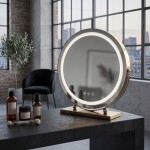 REA - Zrcadlo LED MAKE-UP L.Gold 40 cm HOM-01809