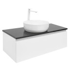 Koupelnová skříňka s krycí deskou SAT B-WAY 99x30x45 cm bílá lesk BWAY100WTKUB BWAY100WTKUB