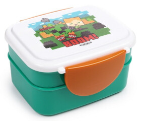 Svačinový box s příborem Minecraft SSS-BOOM