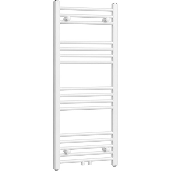 CERANO - Koupelnový radiátor Benito - středové připojení 50mm/boční - 343 W - bílá lesklá - 1000x450 mm CER-557302