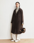 Armedangels Double-Breasted Wool Coat 3719 claystone melange L
