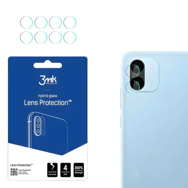 3mk Lens Protection Redmi A2/A2+ / Sklo na fotoaparát / 7H / 0,16 mm / 4 ks