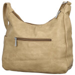 Stylová dámská koženková crossbody kabelka Gianni, béžová