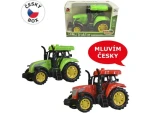 MaDe 00921 Traktor s českým hlasem, světlo a zvuk, na setrvačník