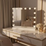 REA - Zrcadlo LED HOLLYWOOD White HOM-12010